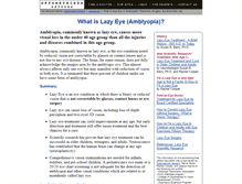Tablet Screenshot of lazyeye.org